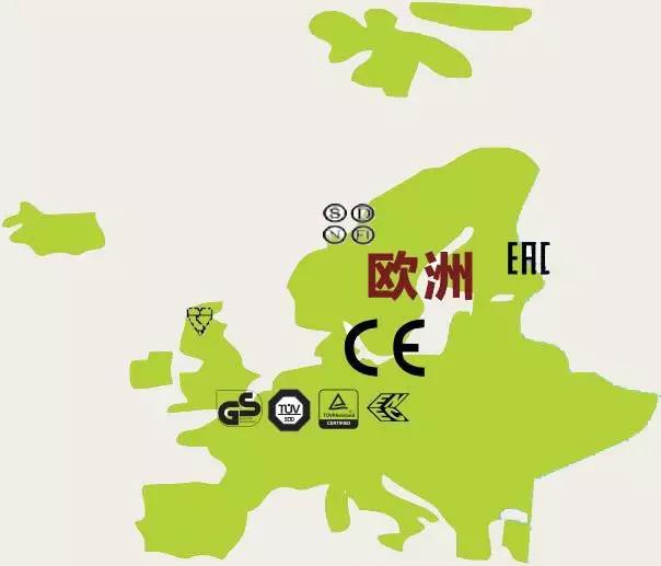 欧洲认证地图